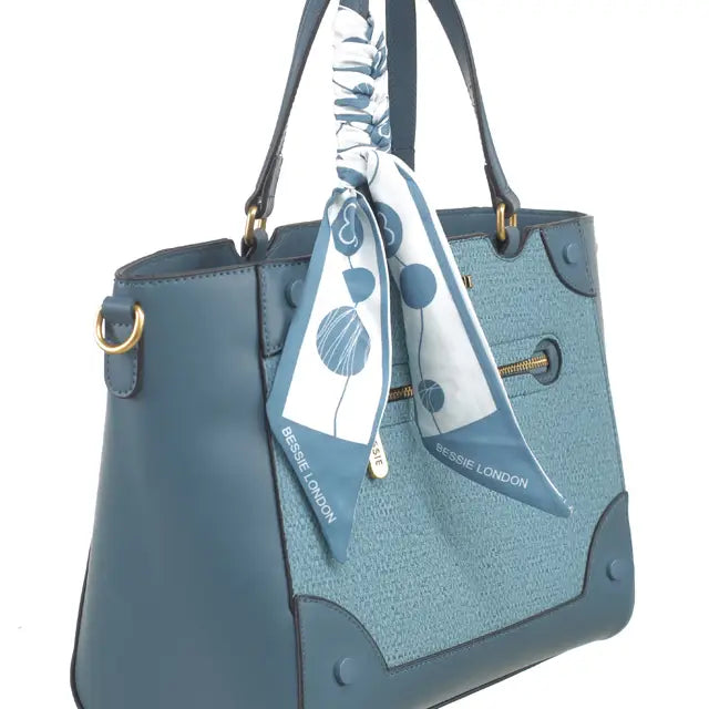 Structured Everyday Tote with Scarf