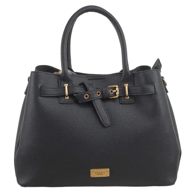 Pebbled Belted Tote