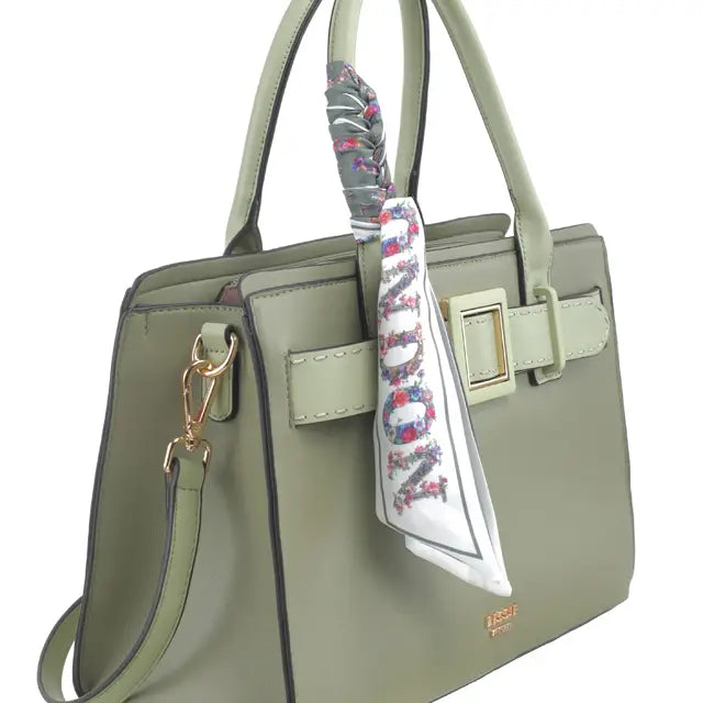 Sculpted Belted Tote