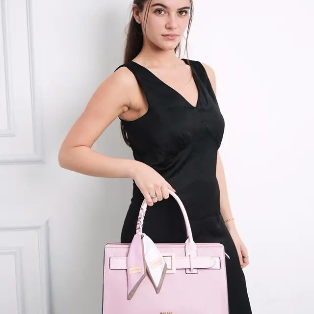 Sculpted Belted Tote