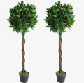 Artificial indoor outdoor tree set of two