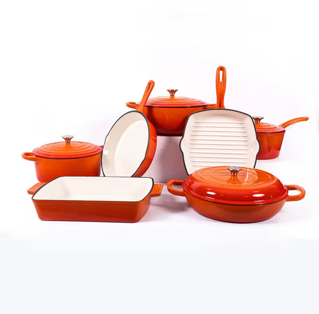 Cast iron 7 piece set