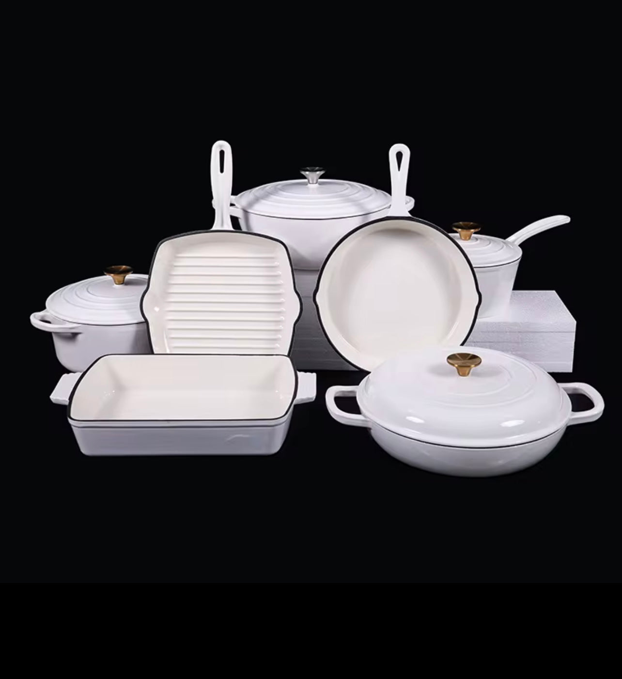 Cast iron 7 piece set