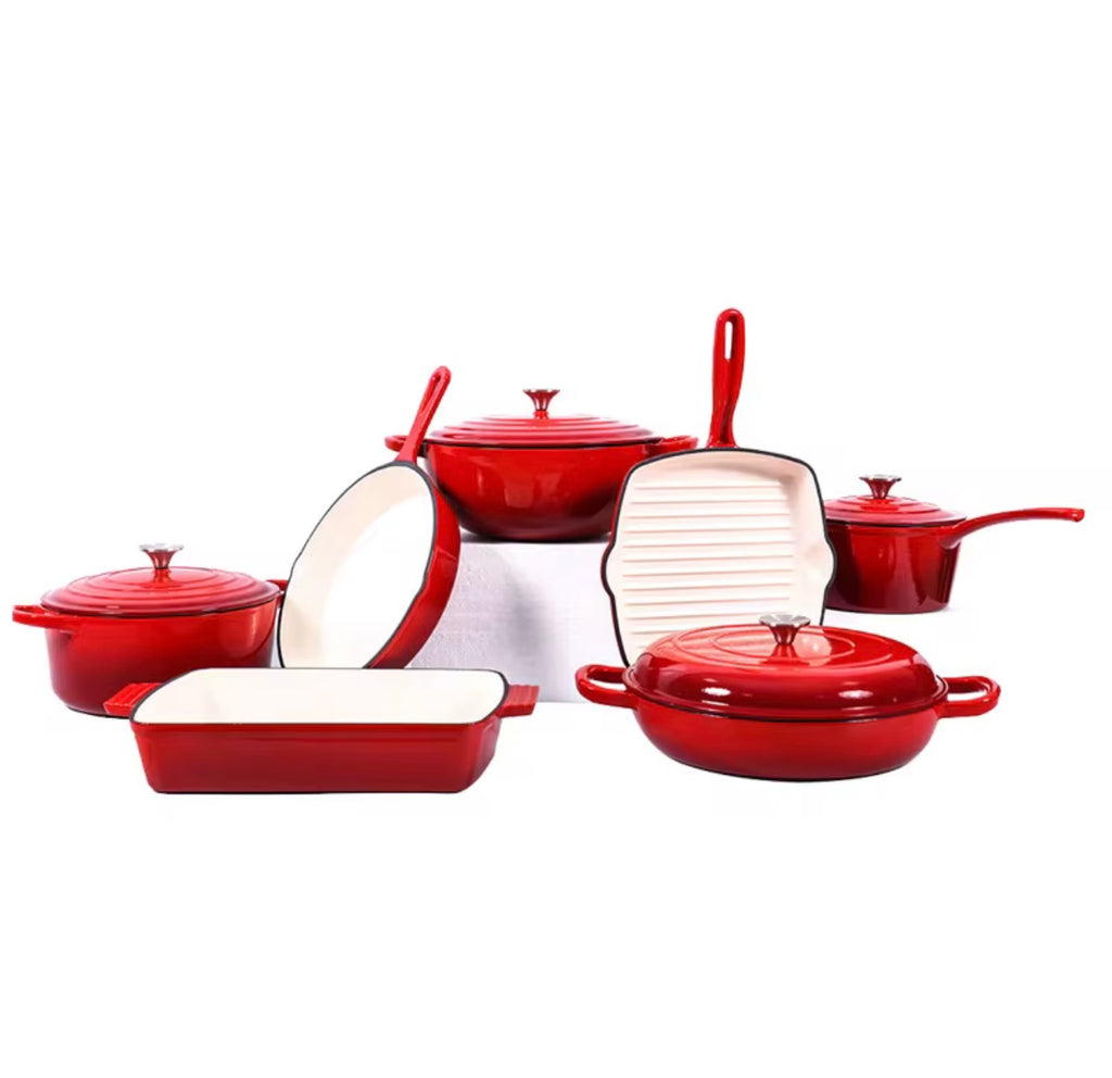 Cast iron 7 piece set