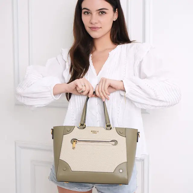 Structured Everyday Tote with Scarf