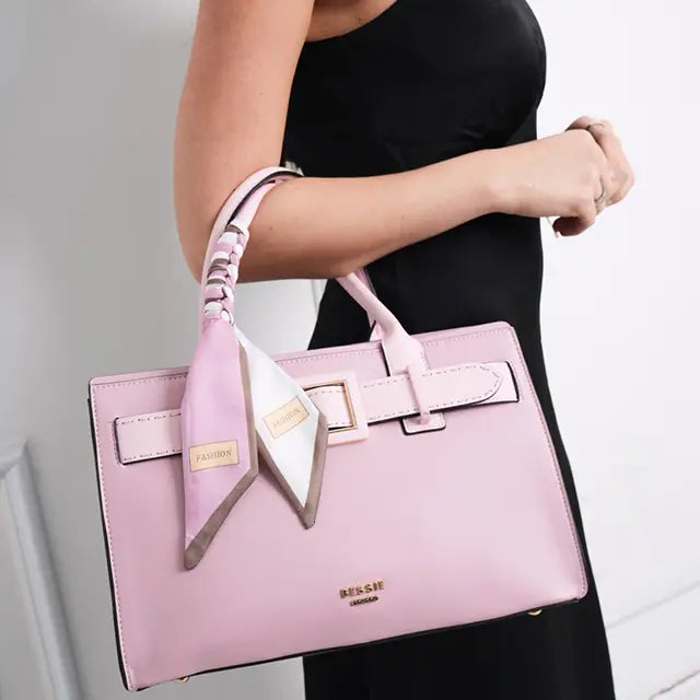 Sculpted Belted Tote