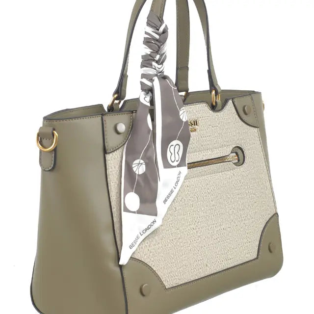 Structured Everyday Tote with Scarf