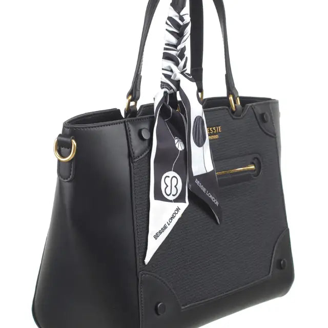 Structured Everyday Tote with Scarf